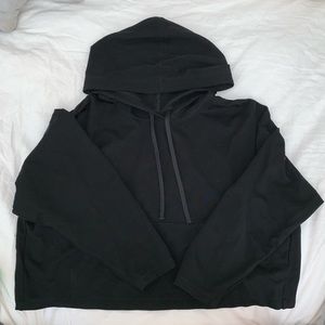 Babaton Black cropped hoodie, worn once